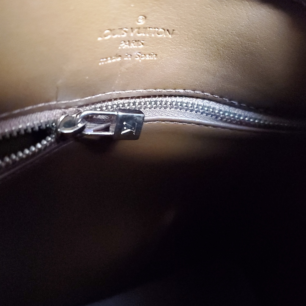 Louis Vuitton Brown Houston Vernis Leather monogram Tote Bag gold hardware LV - Picture 16 of 17